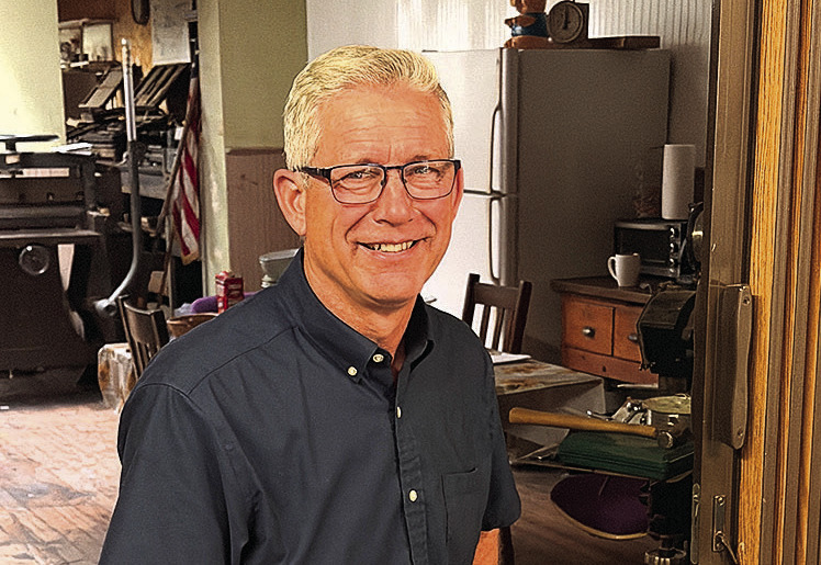 Ben Steffen, visiting the Humboldt Standard.