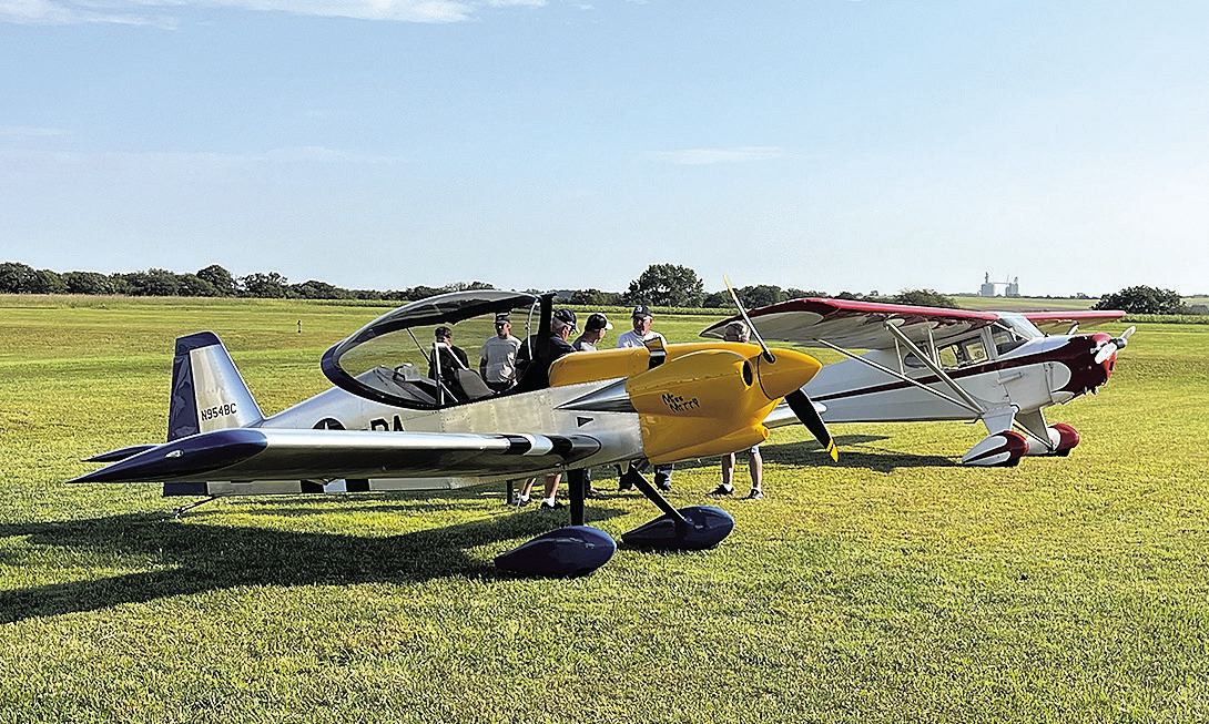 Planes on display this past weekend at Pawnee City Airport