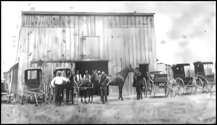 The first livery stable in Table Rock, 1879-1882