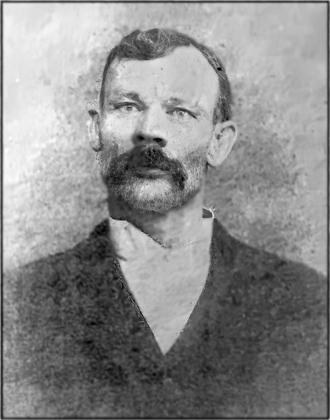 Above: Will Taylor, circa mid 1890s. It is of poor quality but is the only known photograph of him, and was shared by Elaine Mick