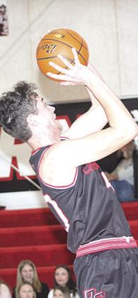 P.C.’s Oscar Machini goes up for a fast break bucket against E-M-F in the Pioneer Conference 3rd place game. Paula Jasa/Republican