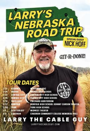When Larry the Cable Guy Tickets went on sale they were sold out in minutes! Needless to say Pawnee City is proud of his success and welcome him back to his hometown