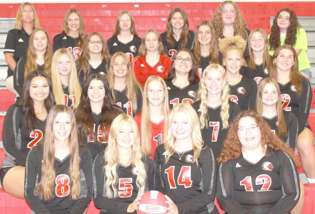 Members of the 2023 Pawnee City Volleyball