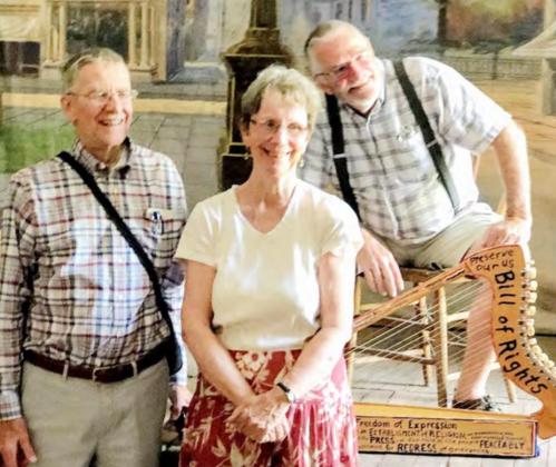 At the Steinauer Opera House, Dan Lozier of Washington, D. C., with Kitty &amp;amp; John Lozier of Lincoln