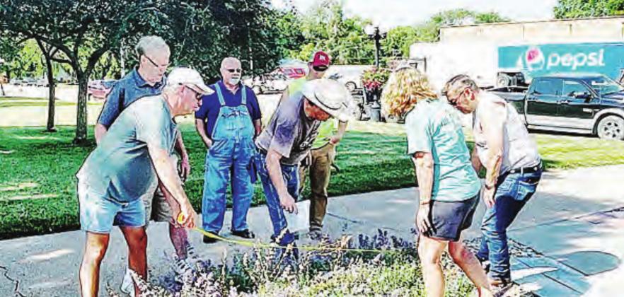 More granite slabs at Veterans Memorial