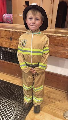 Oliver Rauner of Table Rock, a volunteer firefighter