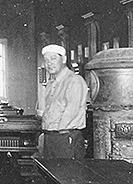 Babe Carter at his restaurant.