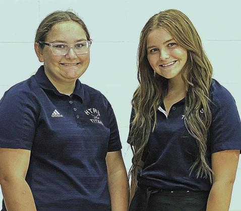Members of the 2025 HTRS/P.C. Girls’ Golf team are from left: Kendall Freeman and Ava Meints.