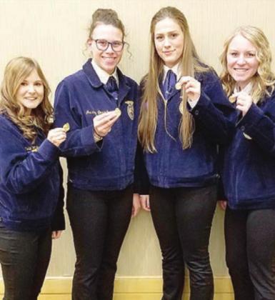 State Runner-Up Agronomy Team: Kylenn Koester, Sierra de Koning, Ashlynn Hartman, Gavin McHenry ublican, Thursday, April 15, 2021