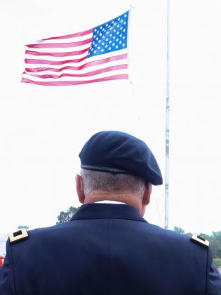 Windy day for Pawnee City Memorial Day service