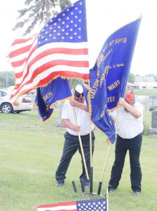 Windy day for Pawnee City Memorial Day service