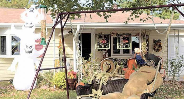 This photo by Ray Kappel is of the Halloween display at Anita and Don Bents’ house in Pawnee City. Anita’s late father used to make a big deal out of Halloween for the area kids at his farm.