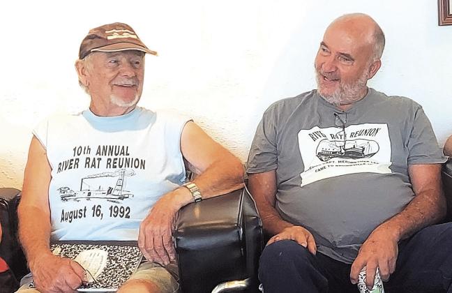 Dave Sutton of Bellevue and Larry Sitzman of Table Rock, new vice-president and president of the River Rat Reunion.
