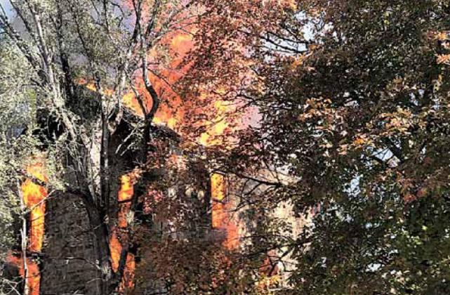 Historic Table Rock home burns