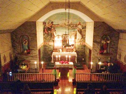 The interior of St. John’s at the beginning of the 2017 candle lighting ceremony.