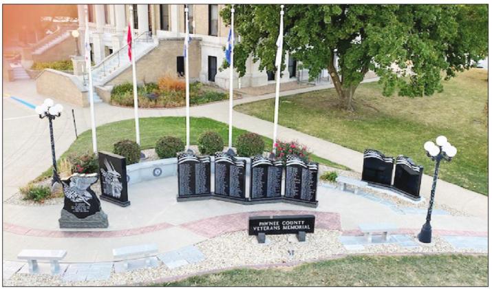 An Arial View of the Pawnee County Veterans Memorial