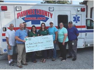 Pawnee County Medical Foundation Receives a $10,000 Grant for New Ambulance