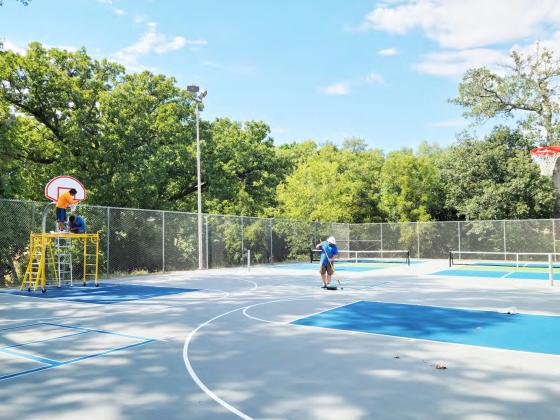Tennis and Basketball Court Project is now finished