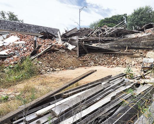The saga of the collapsed building on G Street in Pawnee City will be over soon.Inline Construction out of Marysville, Kansas for $39,370 with a start date of November 1 or earlier and an end date of seven days after the start date.
