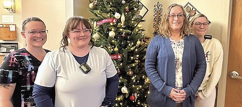 Pictured L to R: Nicole Crittenden, Alexis Hein, Caralyn Friedly and Beverly Smith. Not pictured staff members are: Betty Cary, Neveah Blecha, Patricia Snyder, Samantha Plock, Kristy Sherk, Michael Sherk, Angela Wilkinson, Joshua Smith, Twila Bax and Kori Speckman.