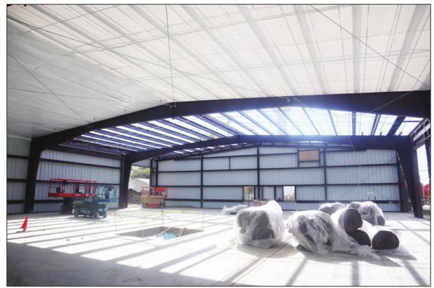 A look at the inside of the new fire hall under construction. Ray Kappel/Republican