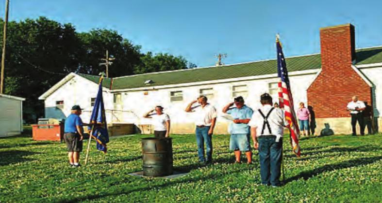 Flag disposal ceremony