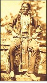Above: Chief Spotted Horse of the Pawnee circa 1875, some years after he invited Zenas to