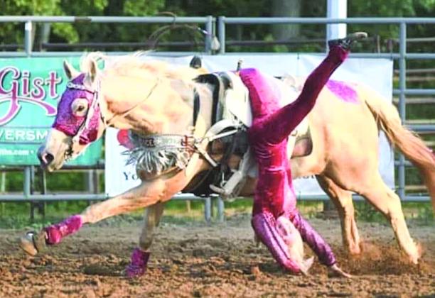 The Crazy Girl Trick Rider, 16 year old Candace, will be at the Pawnee County Fair Rodeo