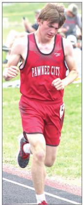 Paula Jasa/Republican P.C.’s Gavin McHenry placed 5th in the 3200 M. Run clocked at 12:05.93.