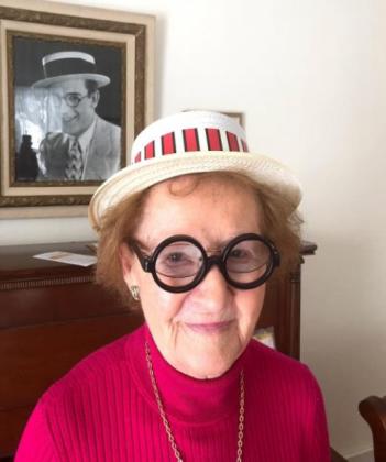 Yvonne Dalluge of Pawnee City, a Harold Lloyd fan.