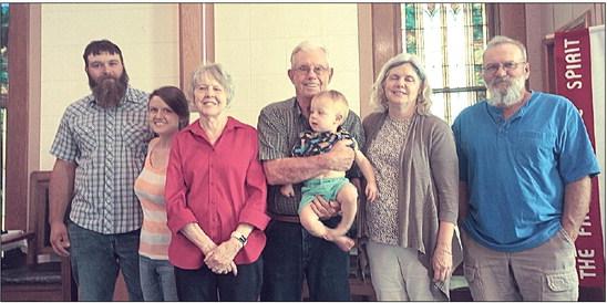 Four generations celebrated Sunday at the Table Rock Methodist Church