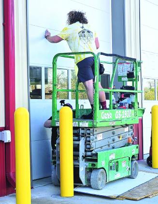 Pawnee CIty Fire Hall Doors Getting A Makeover