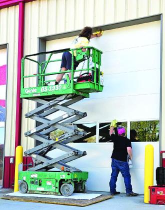 Pawnee CIty Fire Hall Doors Getting A Makeover