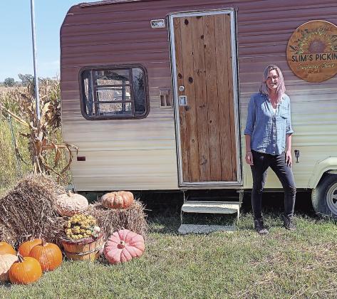 Laura Poskochil has created a new buisiness called Slim’s Pickins Pumpkin Patch just north of Pawnee City on Hwy 50