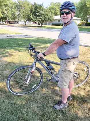 Karas loves biking for a reason