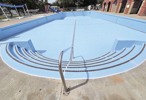 The Pawnee City Public Pool has a new liner, thanks to Mid-America Pool Renovations Photos courtesy of Susan Eisenhauer