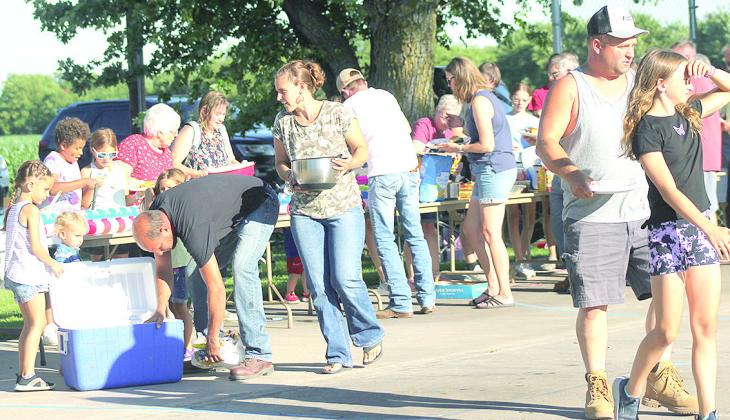 4th of July! – The town of Steinauer held their annual 4th of July Celebration last Thursday with resident Linda Leuty (pictured left) as the Grand Marshal of the Kid’s Parade. The parade was followed by a potluck picnic in the park along with a fireworks display at dusk which was provided by numerous donators and volunteers of the community. photos by Paula Jasa/Republican