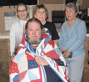 Seated: Jeffery Day. Standing Left to Right: Cheri Husband (sister), Verna Kalina (aunt), Ruthie “Freeman” Day (mother).