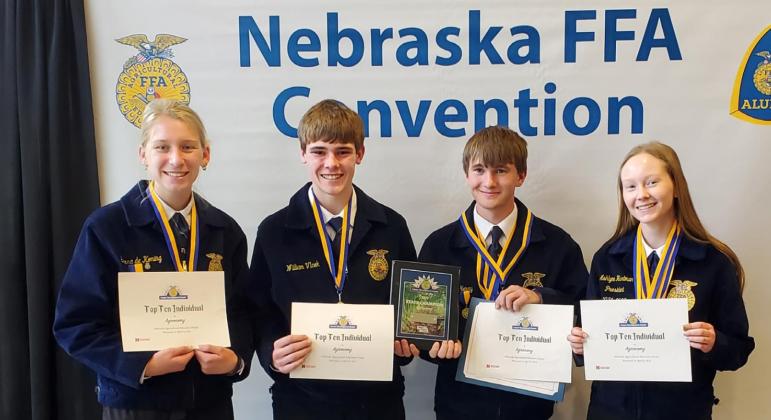 Pawnee City’s FFA team is back from State competition with a bunch of awards. Here are the results: