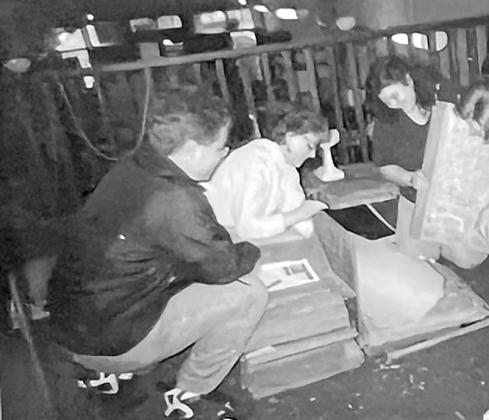 Twenty five years ago we still used 35mm black and white film to take pictures for the newspaper. This photograph was copied and enlarged from a contact sheet.