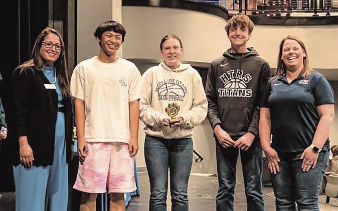 Right to Left: Cassandra Tangen (PSC Instructor), Boxuan Zhu, PJ Howe, Ty Dunekacke, and Megan Howe