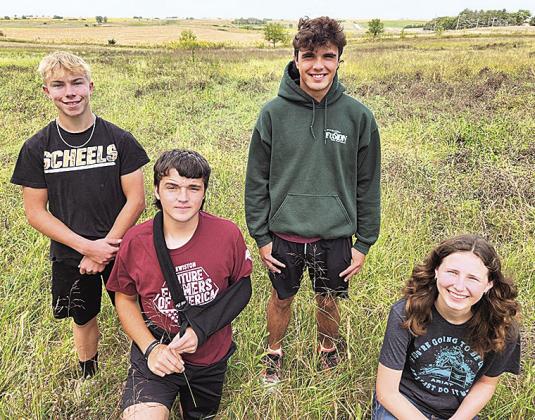 Area 6 Range Judging Senior Division Champion Team from Lewiston: Evan Christen, Axel Seeman, Alexander Seeman, and Rylee Smith