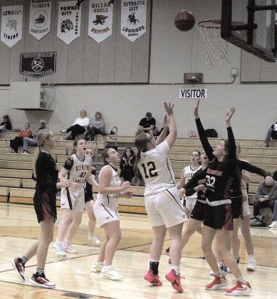 Sterling Jet Vivienne Johnson shoots a basket