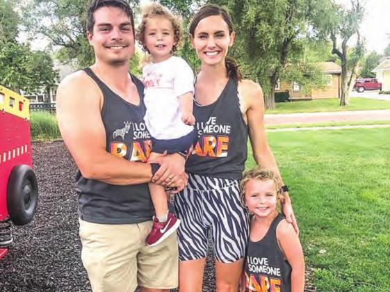 Proceeds from the Poker Run went to Audrey Berke, 2, pictured above with family.