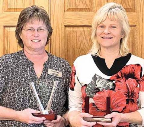 Nanette Smith, 20 years; Janet Hinrichsen, 5 years