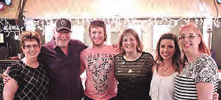 L to R Susie Kreifel-Huber, Hit Songwriter Brian White, Carson Adkins, Joy Huber, Karyn Williams and Brenda Huber-Adkins