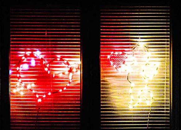 This picture is of Anna Lang’s windows in Pawnee City, a valentine to everyone. Ray Kappel/Republican