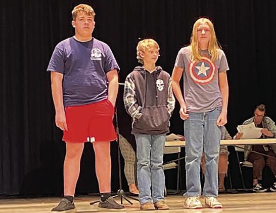Seventh and eighth grade winners