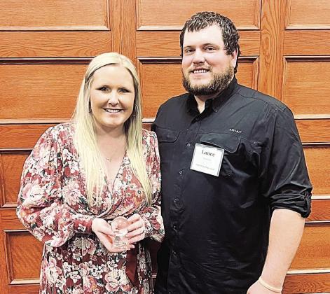 Dr. Abby Hanzlicek received the Rising Professional Award