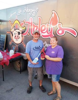 Bobbie and Arlan Meints, “Arley’s” out of Steinauer won the Silver Spatula award at Beatrice’s Ribfest last weekend.